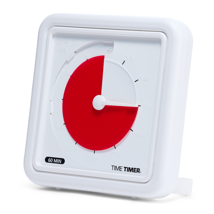 Time Timer Braille (8 Inch) [Red Disk]