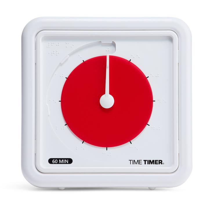 Time Timer Braille (8 Inch) [Red Disk]