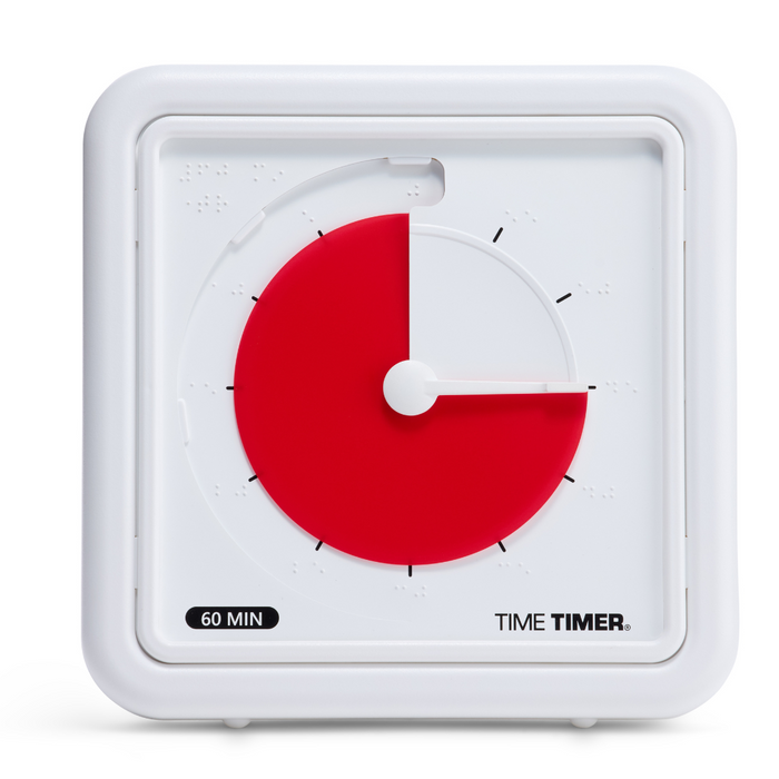 Time Timer Braille (8 Inch) [Red Disk]