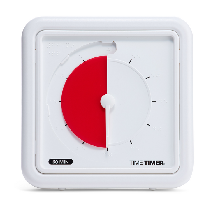 Time Timer Braille (8 Inch) [Red Disk]