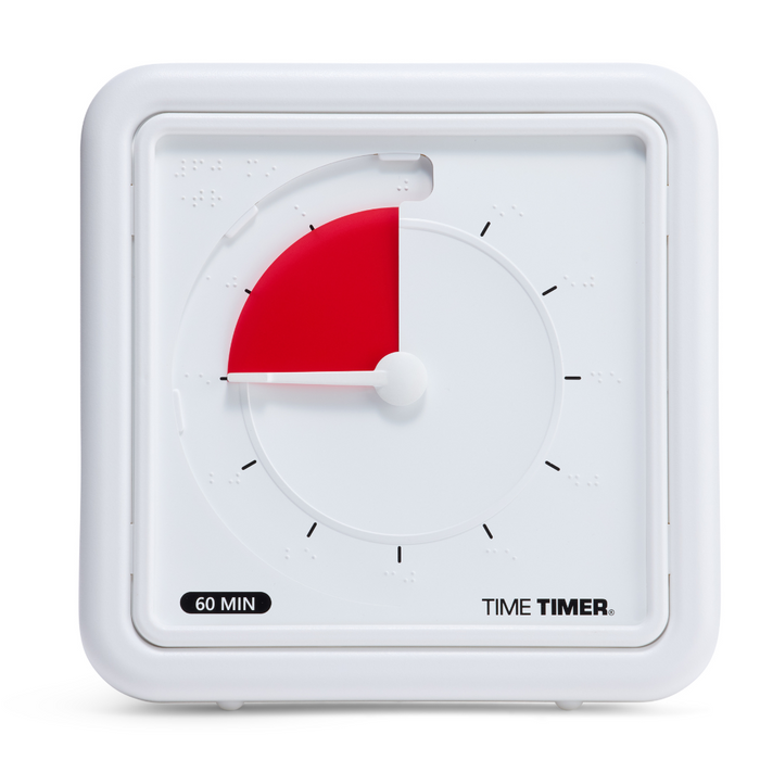 Time Timer Braille (8 Inch) [Red Disk]