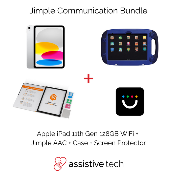 Jimple 1 Year AAC Rugged Communication Bundle (iPad 11th Gen/128GB + GoNow Case)