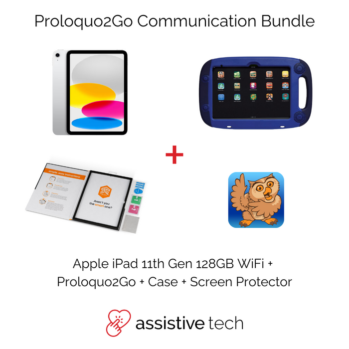 Proloquo2Go AAC Rugged Communication Bundle (iPad 11th Gen/128GB + GoNow Case)