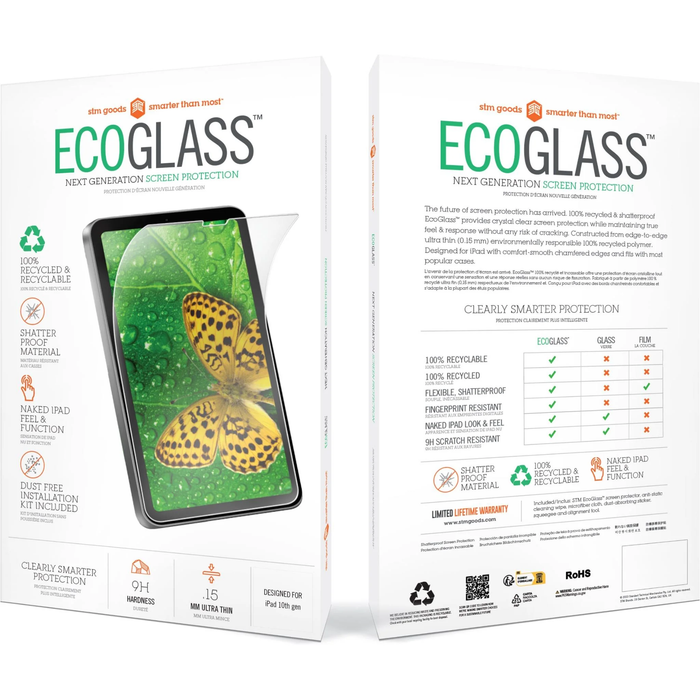 STM EcoGlass Screen Protector (for iPad 10th/11th Gen) [Clear]