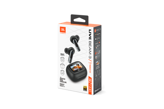 JBL Live Beam 3 Headphones with Noise Cancellation (In-Ear) [Black]